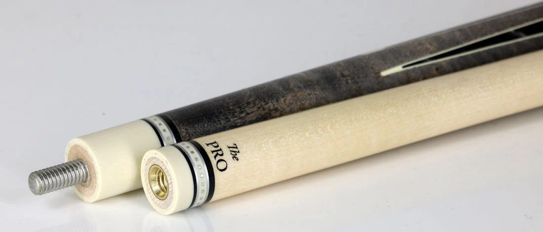 Meucci Century Series 2020GYBKBKWHP Pool Cue - Gray - Black Pearl - Black/White Wrap with Pro Shaft - Image 4
