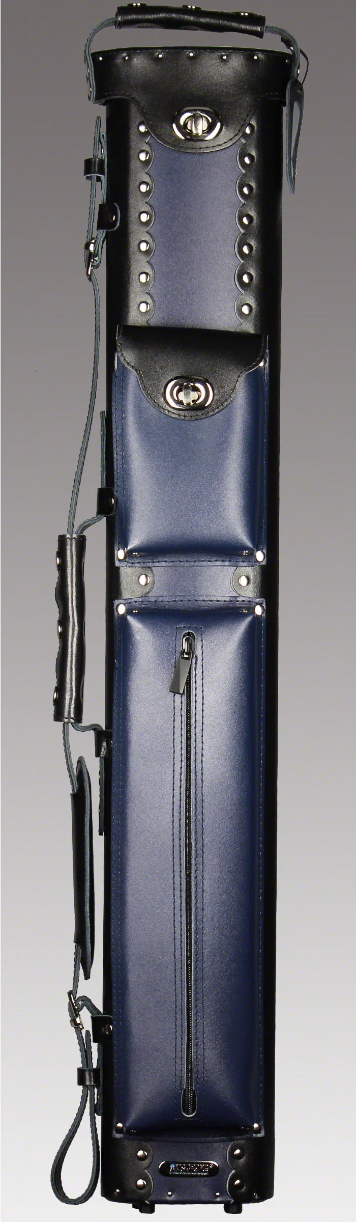 Instroke Geo Series 2x3 Cue Case - Black/Blue - Image 2