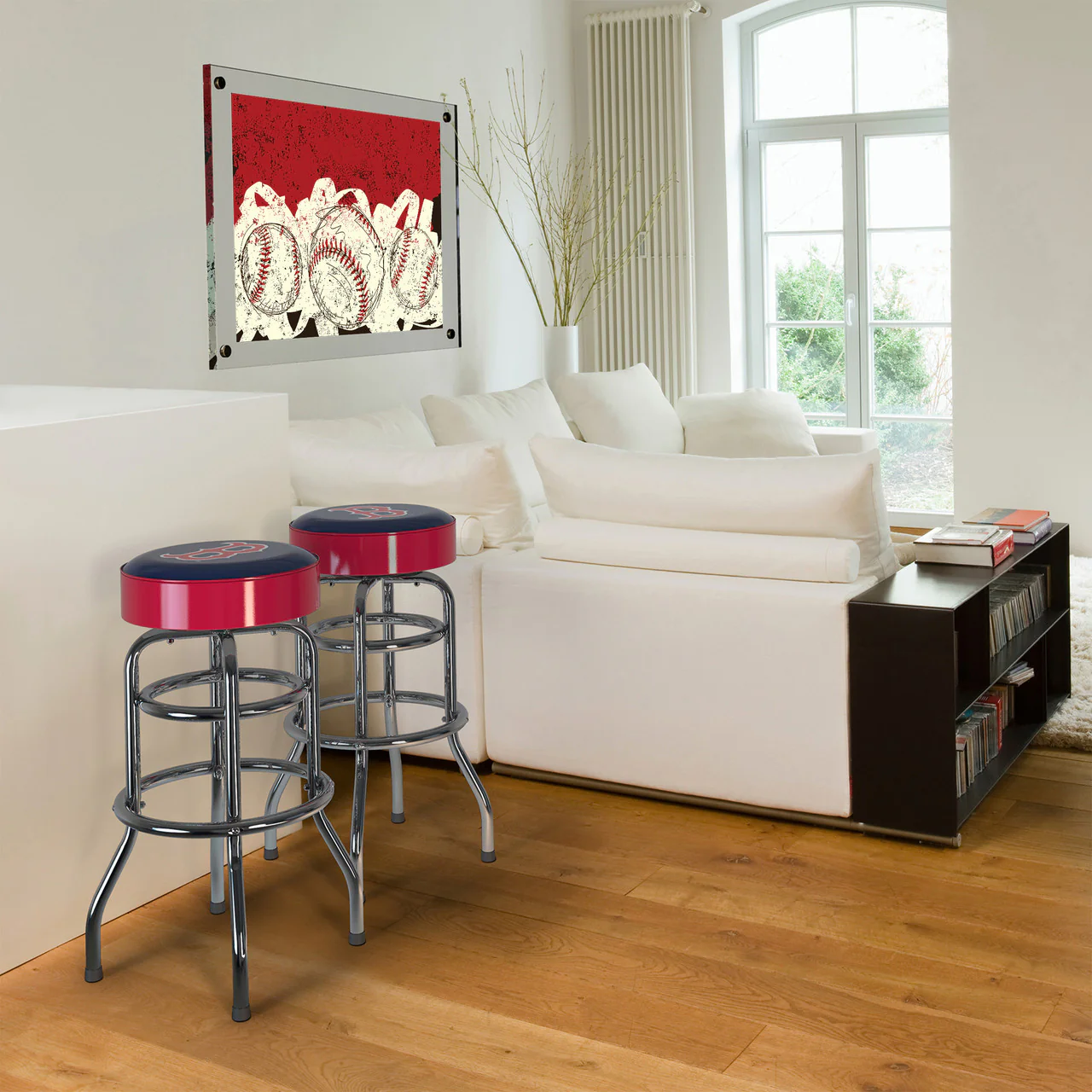 Boston Red Sox Bar Stool Chrome - Image 6