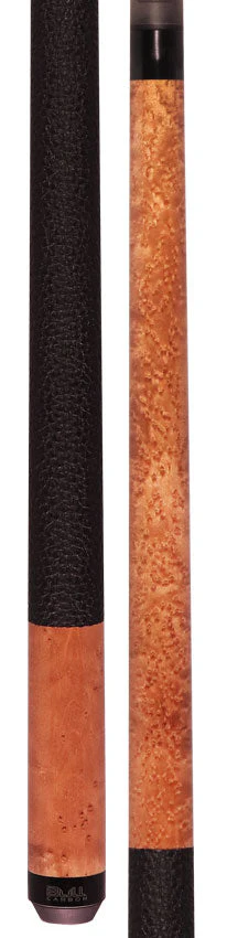 Bull Carbon BCC12C1 Play Cue - Taupe-Stained Birdseye Maple with Textured Leather Wrap - Image 7