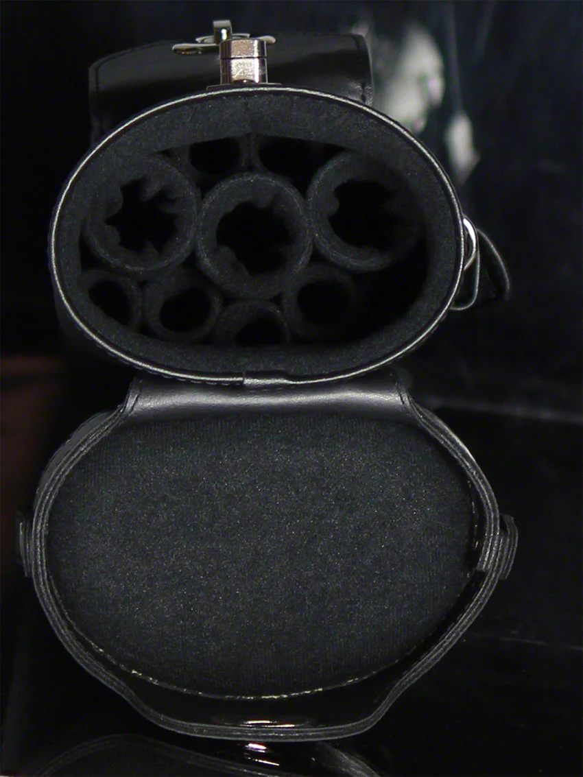 Instroke Geo Series 3x7 Hard Cue Case - Black/Burgundy - Image 3