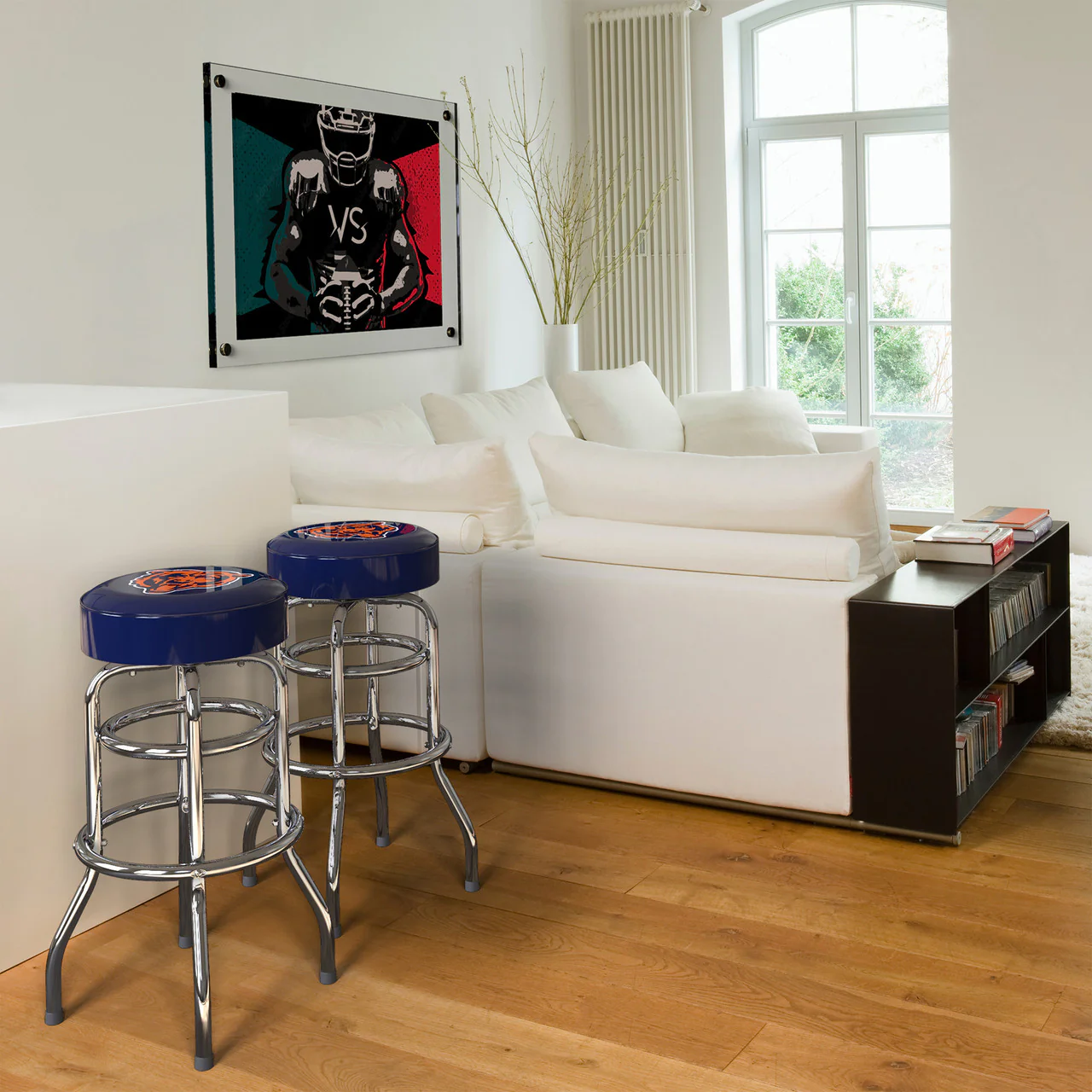 Chicago Bears Bar Stool Chrome - Image 6