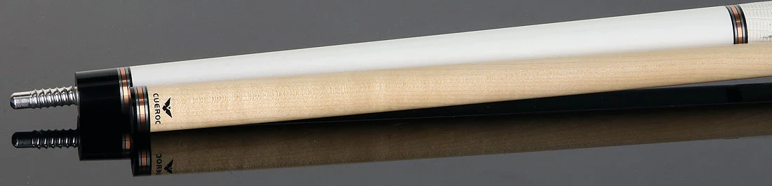 Cueroc CR-N02 Galaxy 2 Pool Cue - White Colored Maple with Ring-tailed Lizard Wrap - Image 4