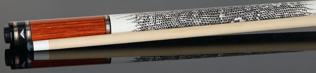 Cueroc CR-N06 Galaxy Pool Cue - Dymond Tulipwood with Ring-Tailed Lizard Wrap - Image 3