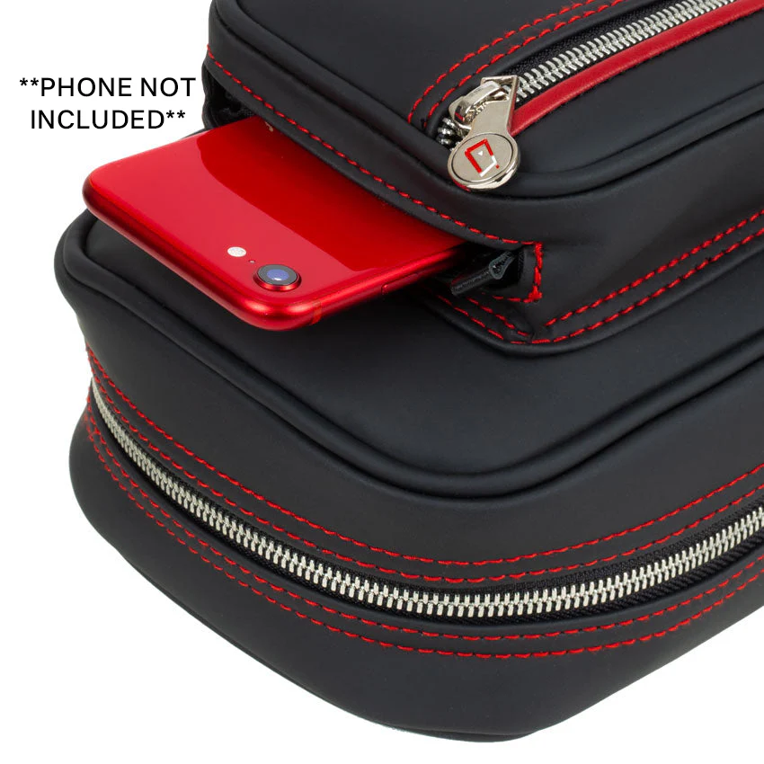 Cuetec Pro Line 4x8 Soft Pool Cue Case - Black - Image 4