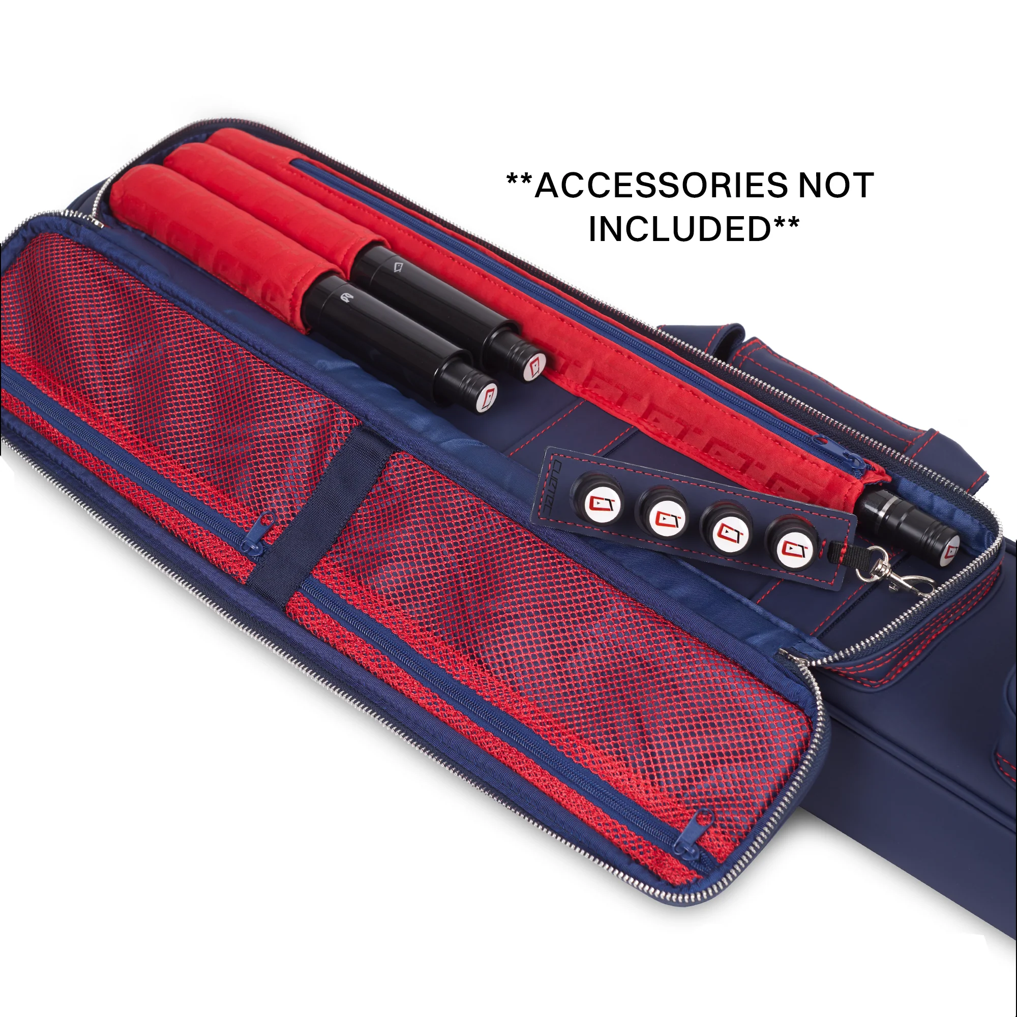 Cuetec Pro Line 4x8 Soft Pool Cue Case - Navy - Image 6