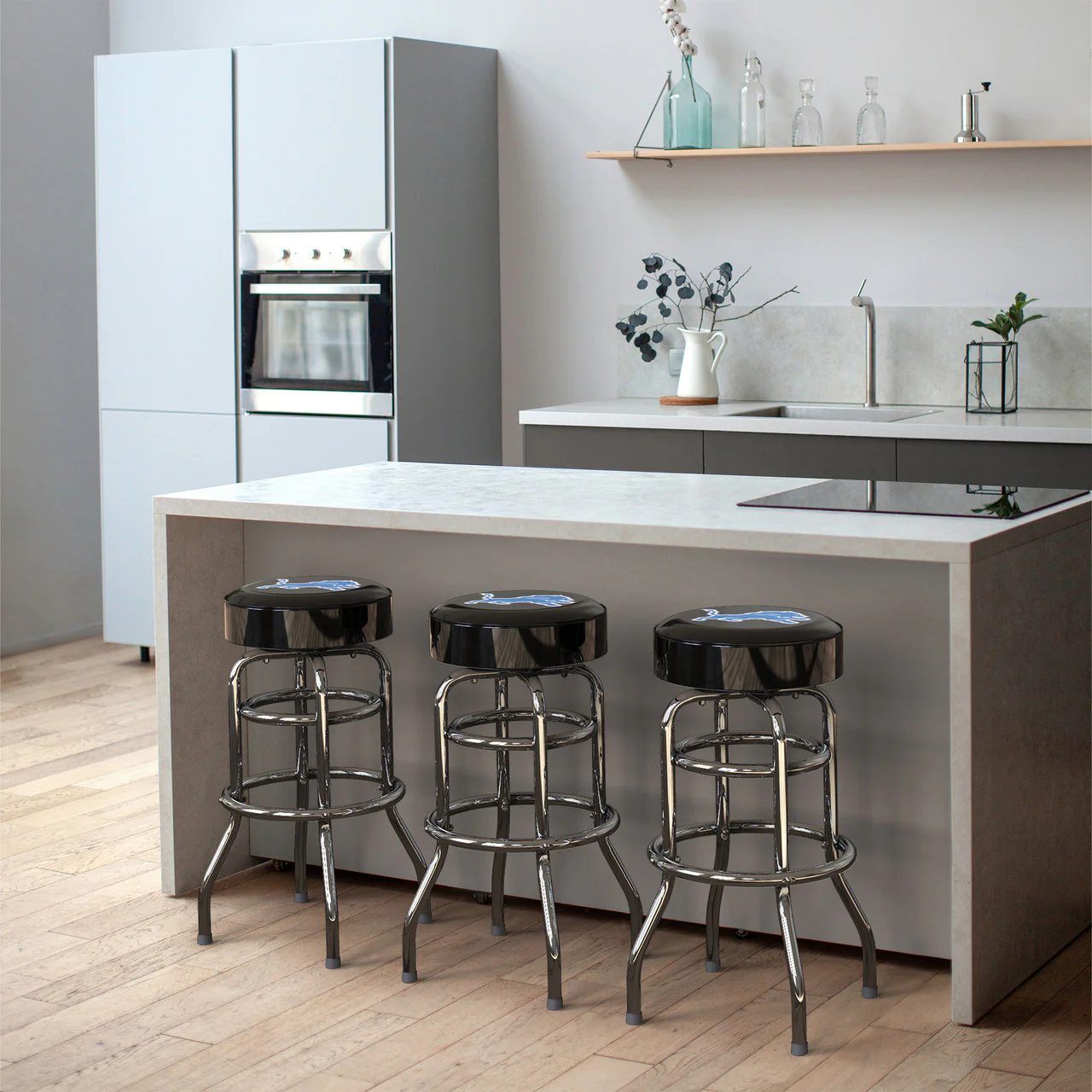 Detroit Lions Bar Stool Chrome - Image 5