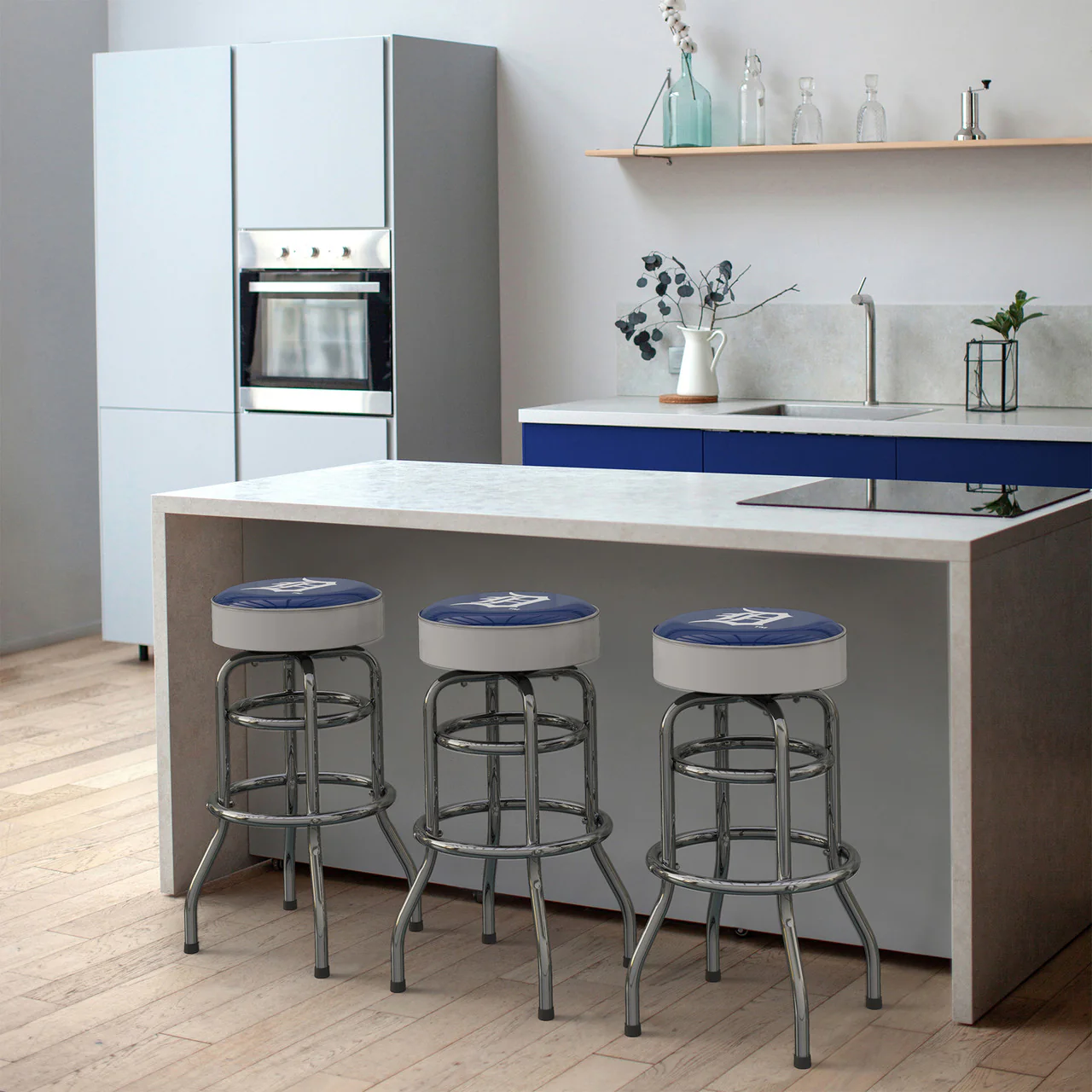 Detroit Tigers Bar Stool Chrome - Image 5