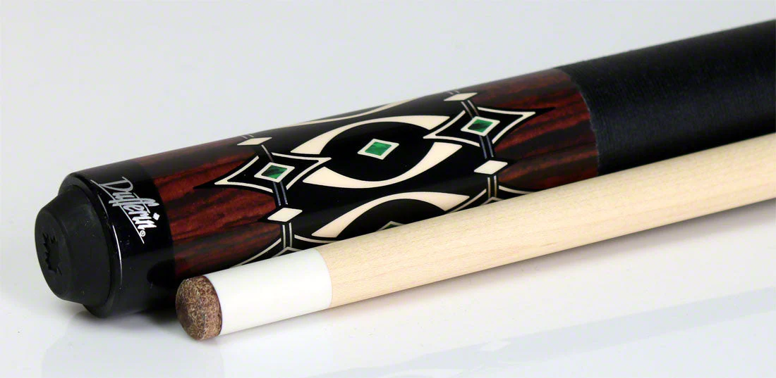 Dufferin D544 Pool Cue - 10 Point Black / Cocobolo Graphic - Image 3