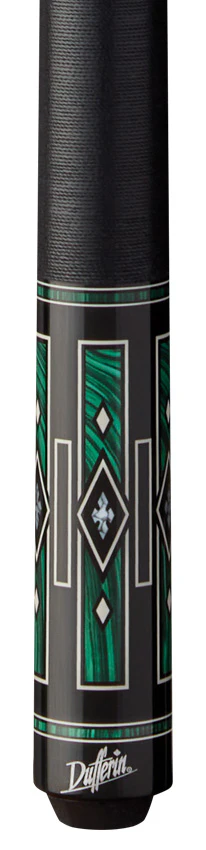 Dufferin D406  Pool Cue with Linen Wrap - Emerald Night - Image 2