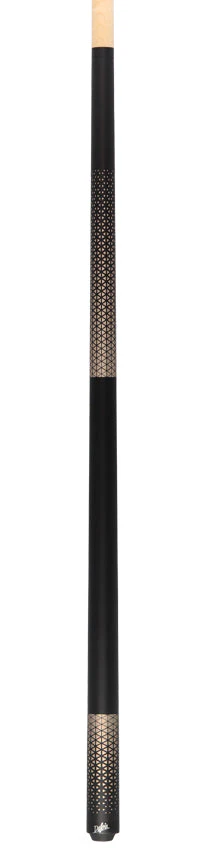 Dufferin D348 Pool Cue - Matte Black with Gold Triangle Design Graphic - Image 4