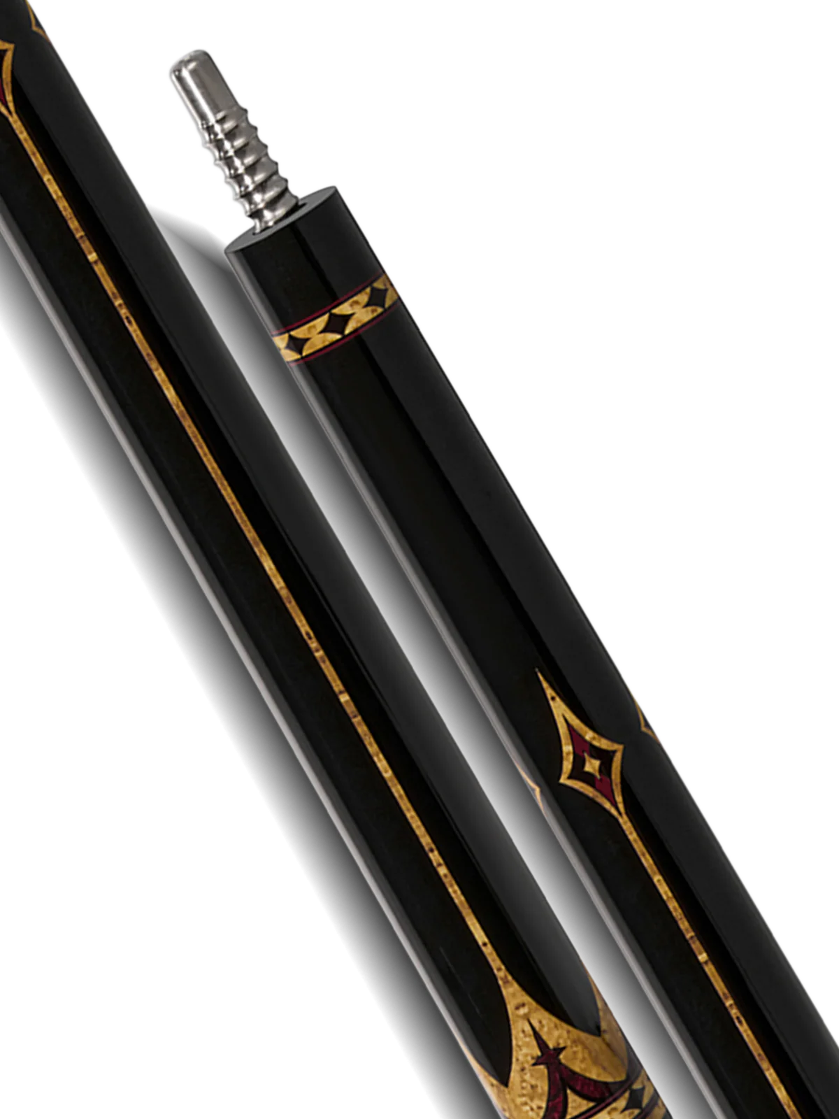 EVO Crown Royal Black Pool Cue with White Lizard Wrap - Image 8