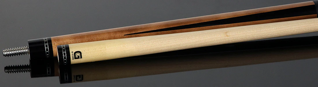 McDermott Walnut Stained Maple Forearm with Black PointsPool Cue - G333 - Image 4