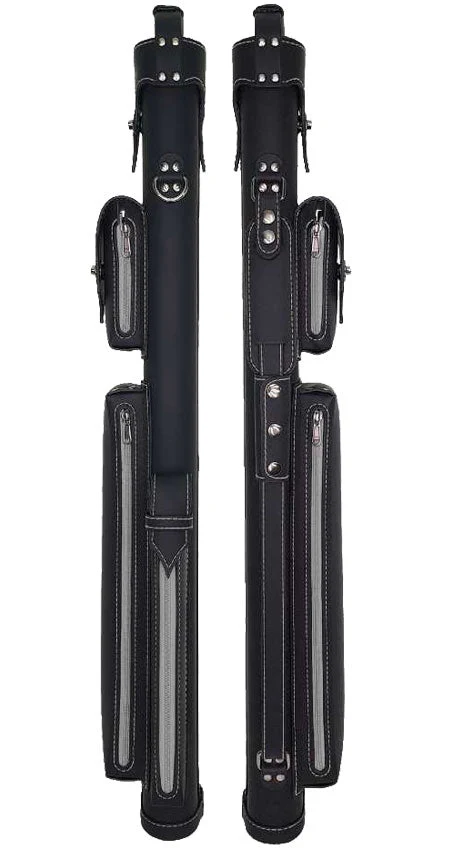Holly Monochrome Series Hard Cue Case - Gray Stitched - Image 5