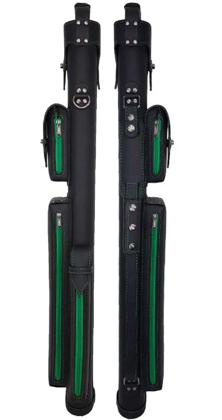 Holly Spectrum Series Hard Cue Case - Emerald Stitched - Image 2