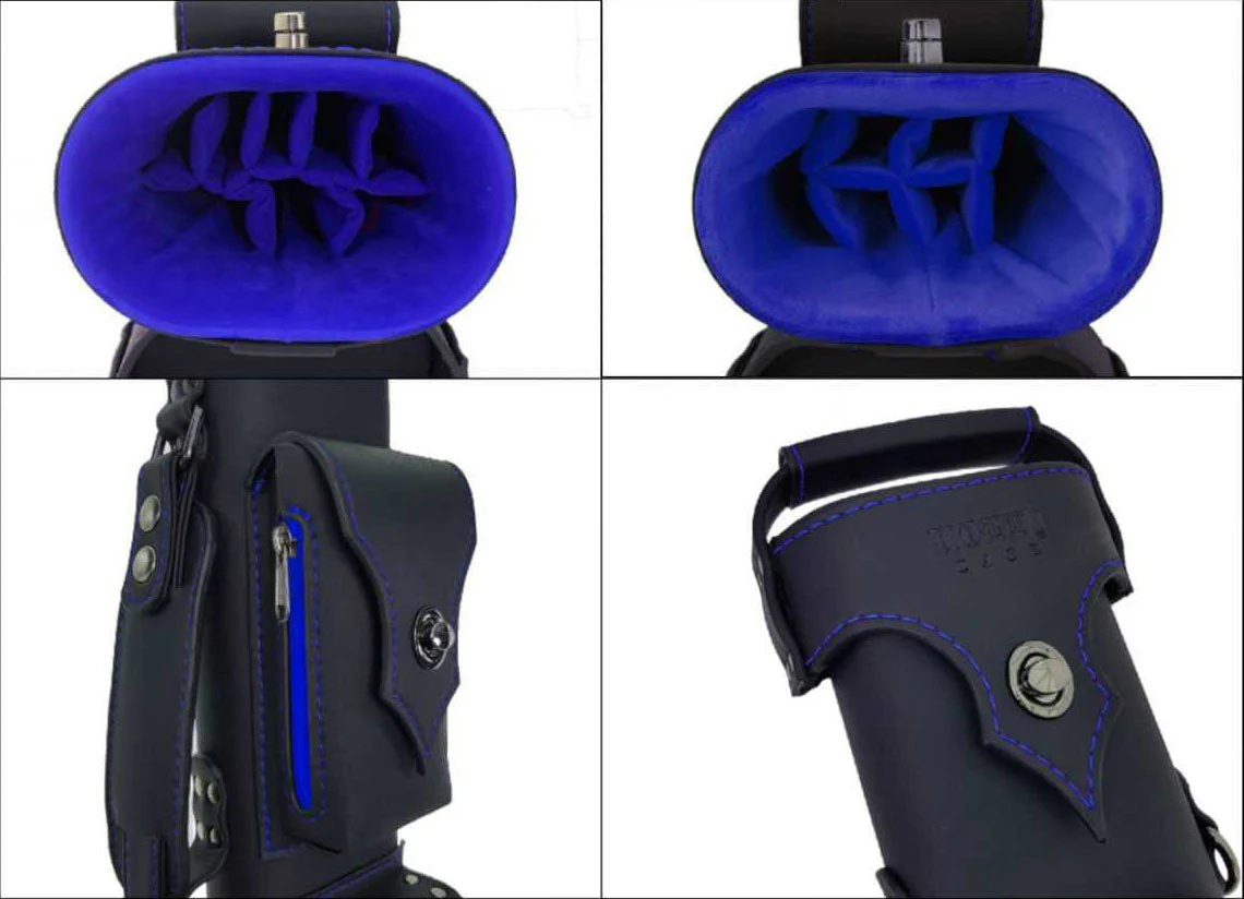 Holly Spectrum Series Hard Cue Case - Sapphire Stitched - Image 4