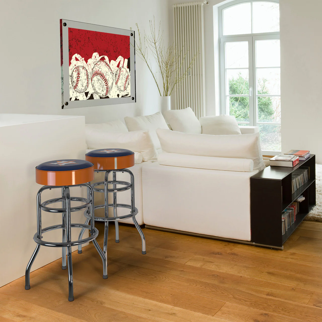 Houston Astros Bar Stool Chrome - Image 5