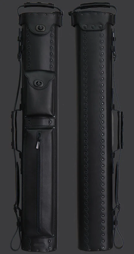 Instroke Leather Cowboy Series 2x3 Hard Cue Case - Black-Out - Image 2