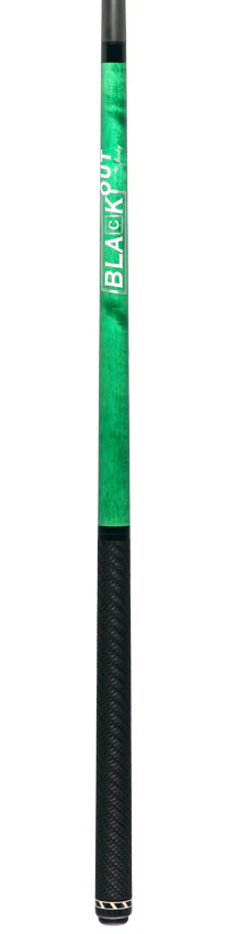 Jacoby BlaCkOut JACBKOUTSGGR Sport Wrap Carbon Fiber Break/Jump Cue - Green - Image 6