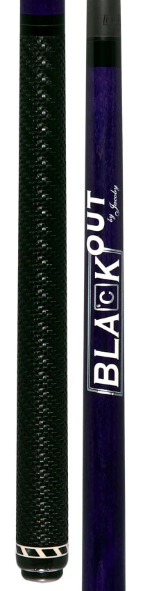 Jacoby BlaCkOut JACBKOUTSGPUR Sport Wrap Carbon Fiber Break/Jump Cue - Purple - Image 5