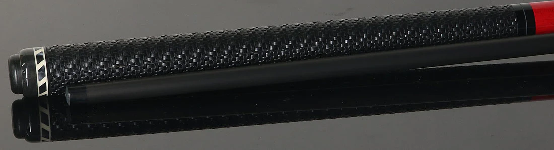 Jacoby BlaCkOut JACBKOUTSGRD Sport Wrap Carbon Fiber Break/Jump Cue - Red - Image 3