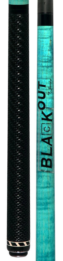 Jacoby BlaCkOut JACBKOUTSGTQ Sport Wrap Carbon Fiber Break/Jump Cue - Turquoise - Image 5