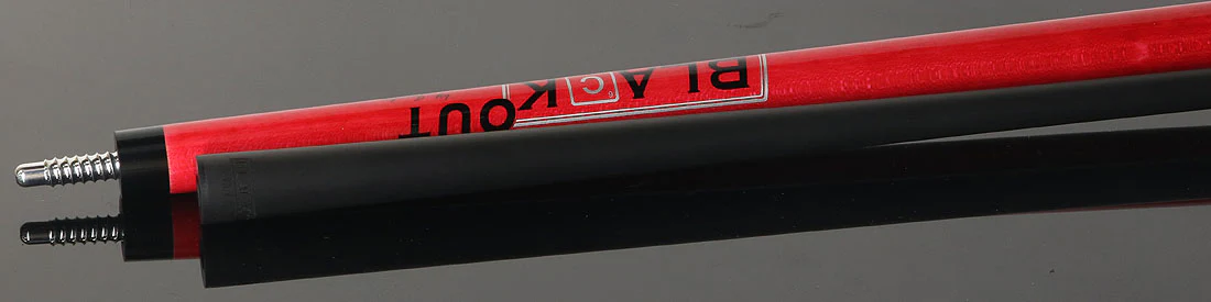 Jacoby BlaCkOut JACBKOUTRD No Wrap Break/Jump Cue - Red - Image 4
