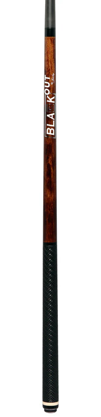 Jacoby JACBKOUTBCSGBR BlaCkOut Carbon Fiber Straight Break Cue - Brown with Wrap - Image 6