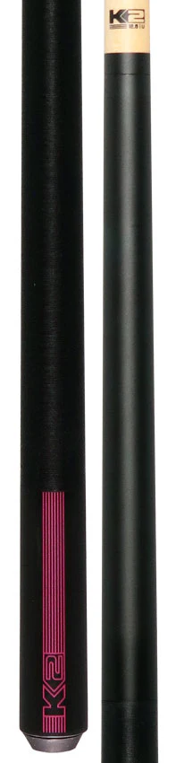 K2 KLB14 Black/Pink Sport Pool Cue with 12.50mm LD Shaft - Image 5