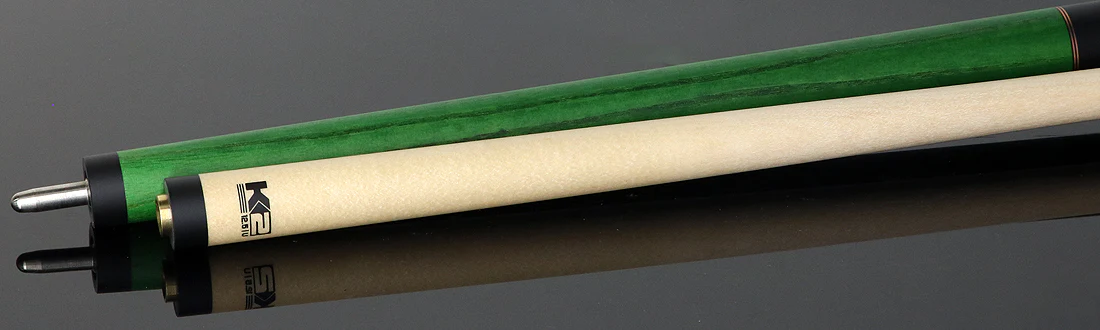K2 Green-Stained Ash No Wrap Pool Cue with 12.50mm K2 LD Shaft - Image 5