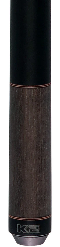 K2 KL118 No Wrap Pool Cue - Gray Stained Ash with 12.50mm LD Shaft - Image 2