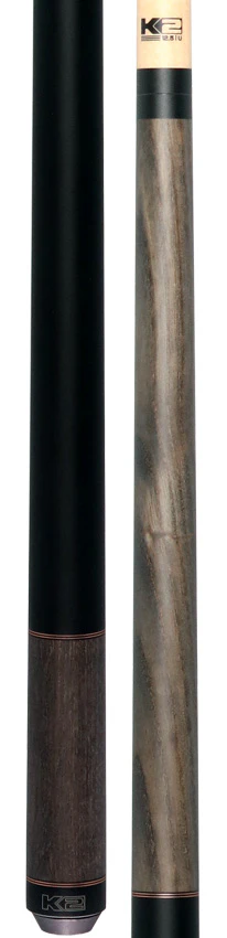 K2 KL118 No Wrap Pool Cue - Gray Stained Ash with 12.50mm LD Shaft - Image 5