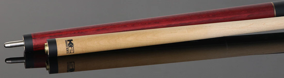 K2 KL119 No Wrap Pool Cue - Red Stained Ash with 12.50mm LD Shaft - Image 4