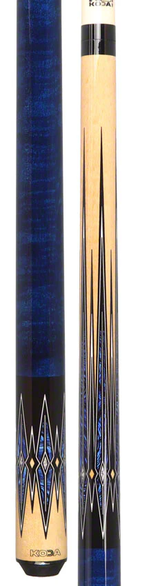 K2 KL181 Pool Cue - 8 Point Blue/Black/Natural Graphic with 12.50mm LD Shaft - Image 5
