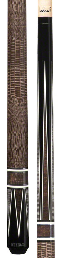K2 KL190 Pool Cue - 4 Point Black/Grey/Brown Graphic with 11.75mm LD Shaft - Image 3