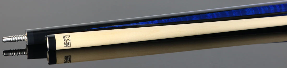 K2 KLSPBL Radial Pool Cue - Blue Sneaky Pete with 11.75mm LD Shaft - Image 3