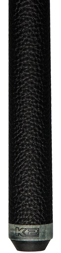 K2 KLCGY Pool Cue with Leather Wrap - Matte Gray-Stained Maple with 12.50mm LD Shaft - Image 4