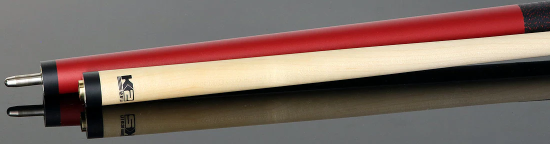 K2 KL110 Matte Metallic Red Pool Cue with 12.50mm K2 LD Shaft - Image 4