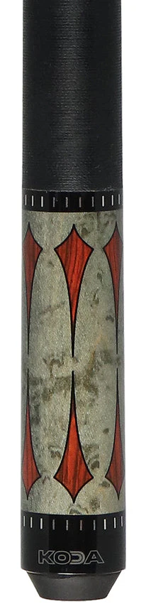 Koda KD49 Pool Cue - Gray-Stained Maple with Cocobolo Points Graphic - Image 2