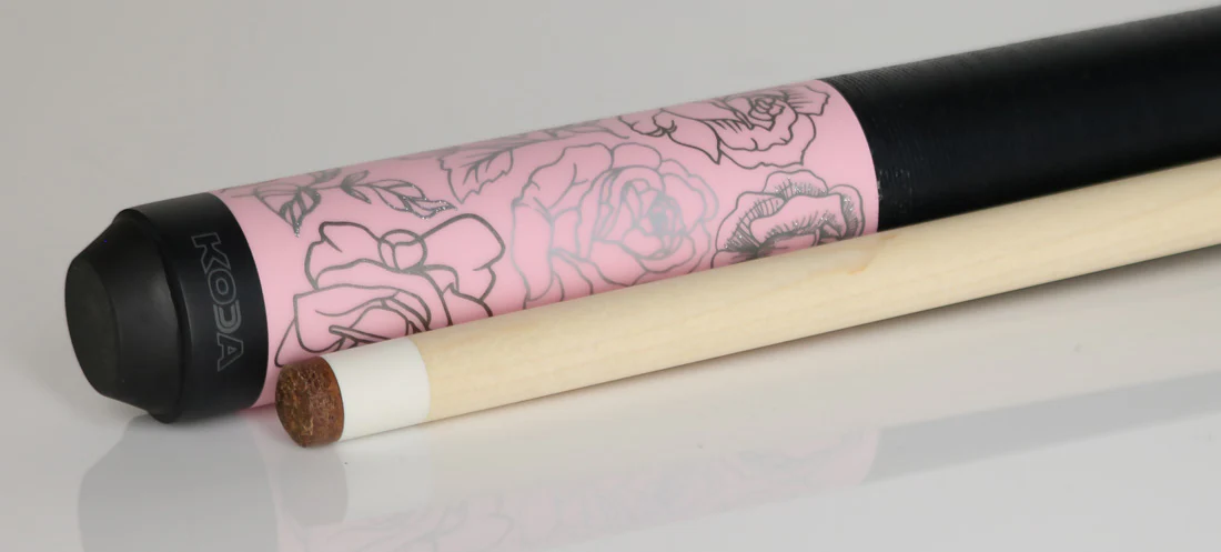 Koda KDV30PK Pool Cue - Pink Rose Graphic - Image 3