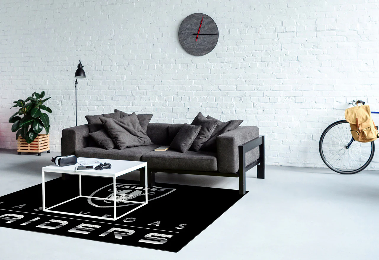 Las Vegas Raiders Rug Chrome - Image 3