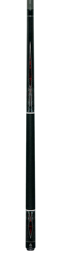 Linc LC101 Dark Gray-Stained Maple with Red / Silver Points Graphic Cue - Image 6