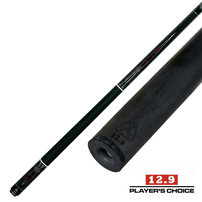 Linc LC101 Dark Gray-Stained Maple with Red / Silver Points Graphic Cue - Image 9