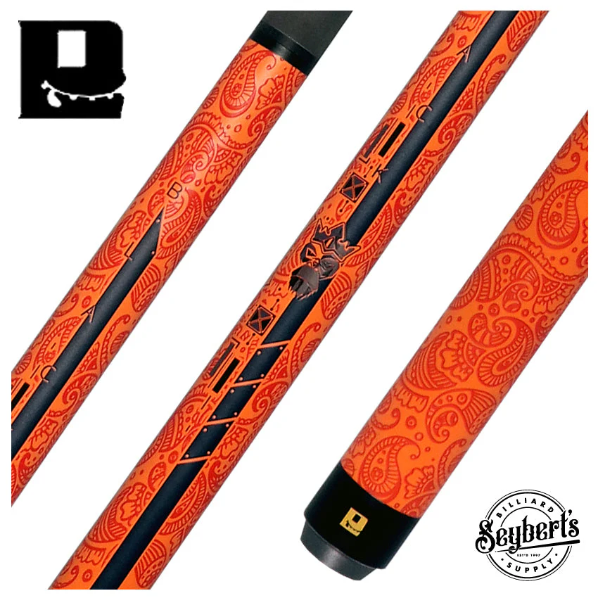 Little Monster Orange Egg Textured No Wrap Break/Jump Cue with Carbon Fiber Shaft - Image 2