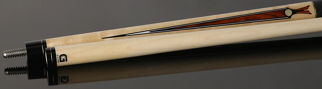 McDermott MCD50E 50th Anniversary Series Pool Cue - Birdseye Maple and Cocobolo Points with G-Core Shaft and Commemorative 1x1 Case - Image 4