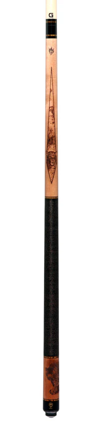 McDermott G337C2 Cue of the Month - Wildfire 3-D Engraved Leopard with Linen Wrap - Image 6