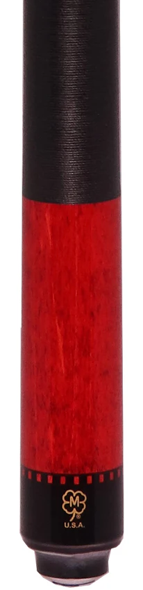 McDermott G343 G Series Pool Cue - Colorado Red Stain with Black Urethane Points and Irish Linen Wrap - Image 2