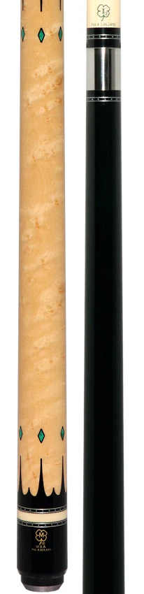 McDermott H851 H-Series No Wrap Pool Cue - Black Urethane Forearm with Birdseye Maple - Image 3
