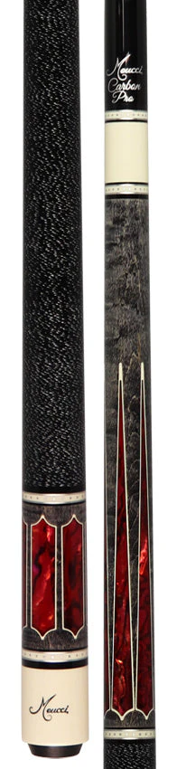 Meucci Century Series 2020GYRDBKWHC Pool Cue - Gray - Red Pearl - Black/White Wrap with Carbon Shaft - Image 5
