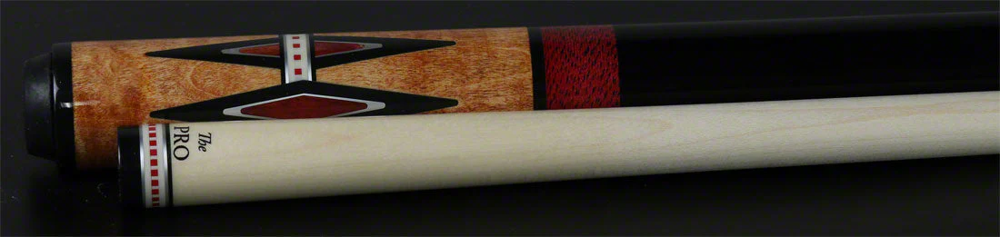 Meucci Century Series 2105NATRBBKP Pool Cue - 21st Century 5 Natural - Red Bands - Black Wrap with Pro Shaft - Image 3